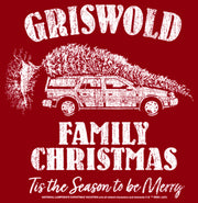 Men's National Lampoon's Christmas Vacation Griswold Distressed Logo  Adult T-Shirt