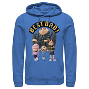 Men's Despicable Me Best Dad Gru  Adult Pull Over Hoodie