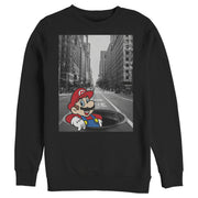 Men's Nintendo Mario Manhole  Adult Sweatshirt