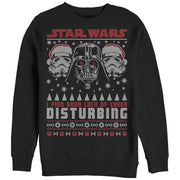 Men's Star Wars Ugly Christmas Lack Of Cheer Disturbing  Adult Sweatshirt