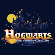 Men's Harry Potter Hogwarts Illuminating Moon  Adult Pull Over Hoodie