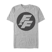 Men's Fast & Furious FF Circle Logo  Adult T-Shirt