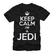 Men's Star Wars Keep Calm I'm a Jedi  Adult T-Shirt