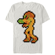 Men's Nintendo Metroid Pixelated Samus  Adult T-Shirt