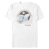 Men's NASA Explore The Universe Rocket Retro Logo  Adult T-Shirt