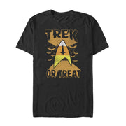 Men's Star Trek Halloween Trek or Treat Candy Corn  Adult T-Shirt