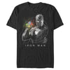 Men's Marvel Avengers: Endgame Glowing Stones Logo Overlay Portrait  Adult T-Shirt