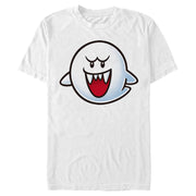 Men's Nintendo Mario Boo Ghost Smile  Adult T-Shirt