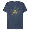 Men's Star Wars: The Mandalorian Grogu This is the Way Celestial Doodle  Adult T-Shirt