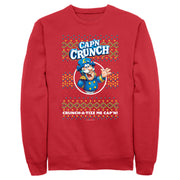 Men's Cap'n Crunch Christmas Sweater Print  Adult Sweatshirt