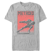 Men's Nintendo Metroid Samus Returns Poster  Adult T-Shirt