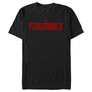 Men's Peacemaker Red Distressed Logo  Adult T-Shirt