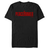 Men's Peacemaker Red Distressed Logo  Adult T-Shirt