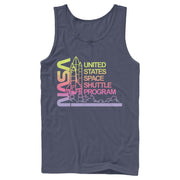 Men's NASA Ombre Sunset Shuttle Program  Adult Tank Top