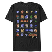 Men's Nintendo Pixelated Legend of Zelda Enemies  Adult T-Shirt