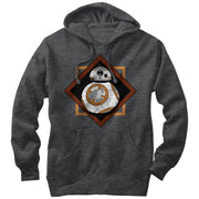 Men's Star Wars The Force Awakens BB-8 Square  Adult Pull Over Hoodie