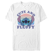 Men's Lilo & Stitch Cute and Fluffy  Adult T-Shirt