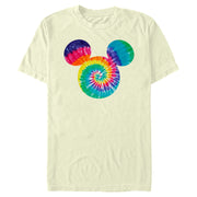 Men's Mickey & Friends Rainbow Tie-Dye Mickey Mouse Logo  Adult T-Shirt