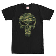 Men's Marvel Punisher Camo Skull Symbol  Adult T-Shirt