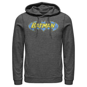 Men's Batman Logo Retro Wing  Adult Pull Over Hoodie