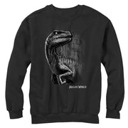 Men's Jurassic World Sly Velociraptor  Adult Sweatshirt