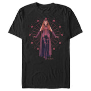 Men's Marvel Wandavision Scarlet Witch Geometric Magic Symbol  Adult T-Shirt