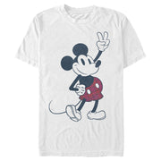 Men's Mickey & Friends Plaid Mickey Mouse Retro  Adult T-Shirt