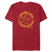 Men's Game of Thrones I Drink and I Know Things College Logo  Adult T-Shirt