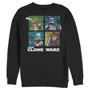 Men's Star Wars: The Clone Wars Group Shot Box Up  Adult Sweatshirt