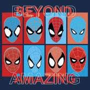 Men's Spider-Man: Beyond Amazing Mask Squares  Adult T-Shirt