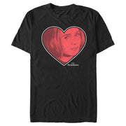 Men's Marvel WandaVision Valentine's Day Wanda Love  Adult T-Shirt