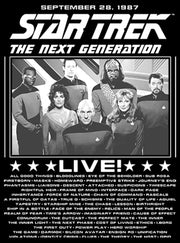 Men's Star Trek: The Next Generation Concert Poster  Adult T-Shirt