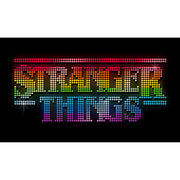 Men's Stranger Things Sparkling Rainbow Logo  Adult T-Shirt