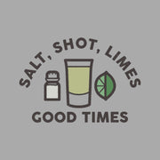 Men's Lost Gods Salt, Shot, Limes, and Good Times  Adult T-Shirt