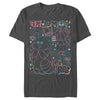 Men's Turning Red Neon Doodles Mei Lee  Adult T-Shirt