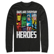 Men's Marvel Dads are Everyday Heroes  Adult Long Sleeve Shirt