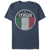 Men's Lost Gods Italy Flag Circle  Adult T-Shirt