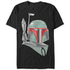 Men's Star Wars Geometric Boba Fett  Adult T-Shirt