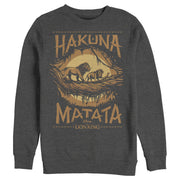 Men's Lion King Hakuna Matata Jungle Trio  Adult Sweatshirt