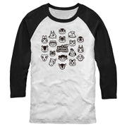 Men's Nintendo New Horizons Character Icons  Adult Baseball Tee