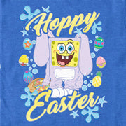 Men's SpongeBob SquarePants Colorful Hoppy Easter  Adult T-Shirt