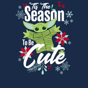 Men's Star Wars: The Mandalorian Christmas The Child Cute Season  Adult T-Shirt