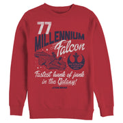 Men's Star Wars Millennium Falcon Fastest Junk 77  Adult Sweatshirt