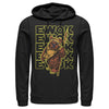 Men's Star Wars Ewok Stacked Yellow Text  Adult Pull Over Hoodie