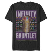 Men's Marvel Ugly Christmas Thanos Gauntlet  Adult T-Shirt