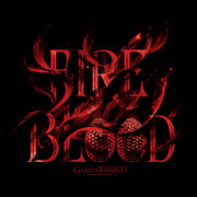 Men's Game of Thrones Fire and Blood  Adult T-Shirt