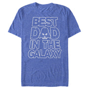 Men's Star Wars Father's Day Best Dad Darth Vader Helmet  Adult T-Shirt