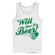 Men's CHIN UP Will Run For Beer  Adult Tank Top