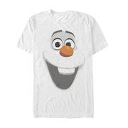 Men's Frozen Olaf Face  Adult T-Shirt