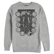 Men's Marvel Eternals Kro Wood Stamp Circles  Adult Sweatshirt